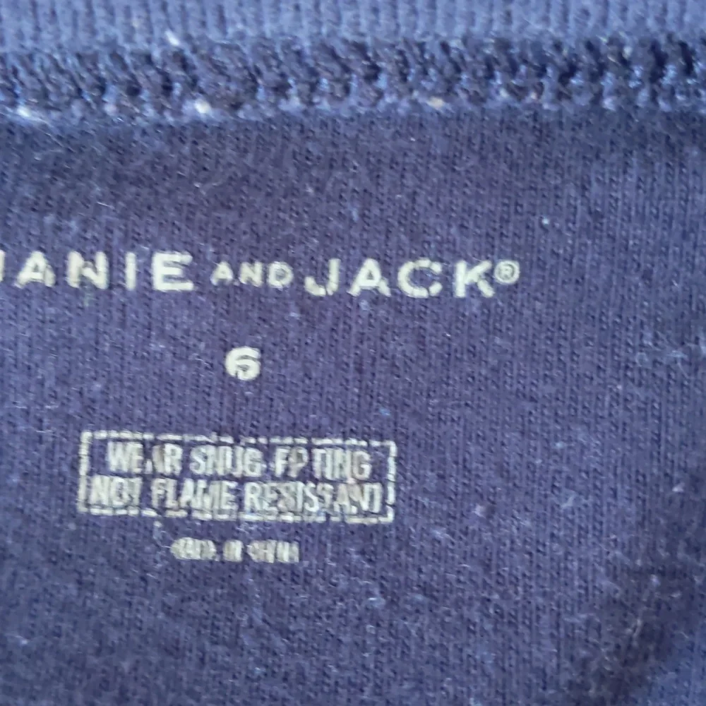Size 6 Janie and Jack cotton train pajamas set